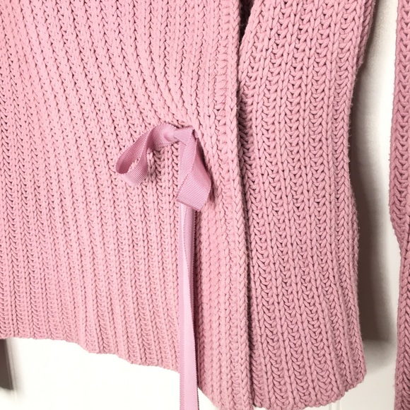 Moth Anthropologie Side Tie Ribbon Sweater Size S - Picture 2 of 5